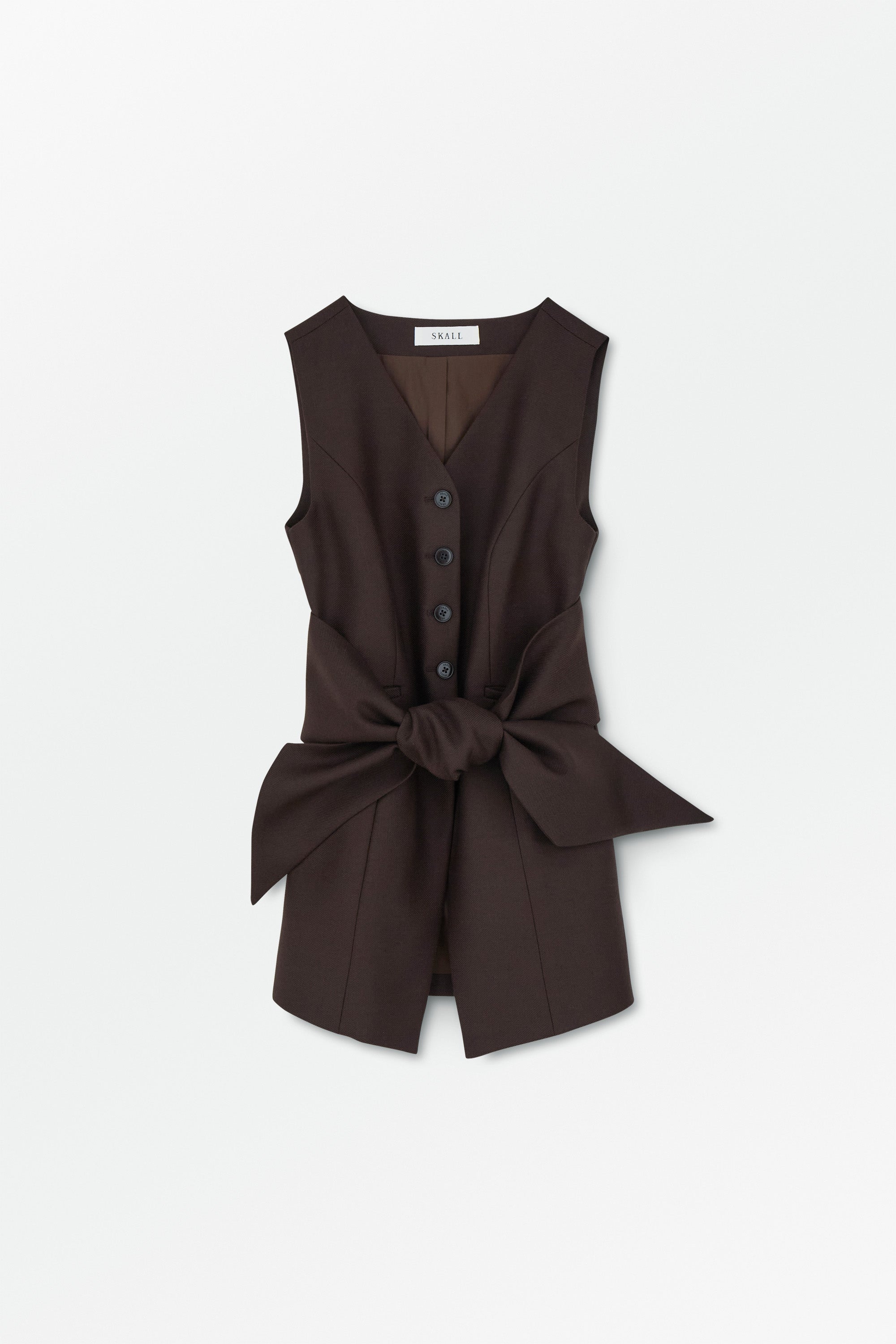 Skall Studio Erin waistcoat Waistcoat Dark brown